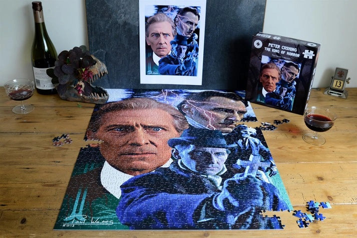 Peter Cushing King of Horror by Paul Watts, 1000 Piece Puzzle