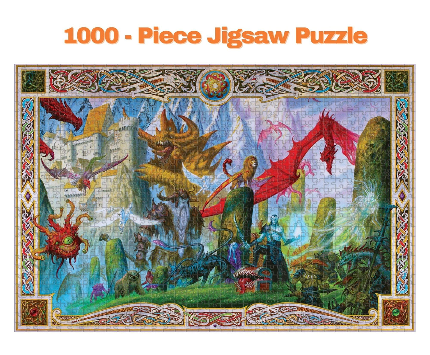 Dungeon Denizens Mythical Monster, 1000 Piece Puzzle