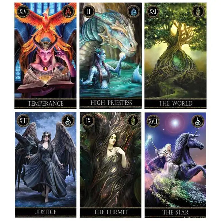Elementals Tarot by Anne Stokes, Tarot Cards