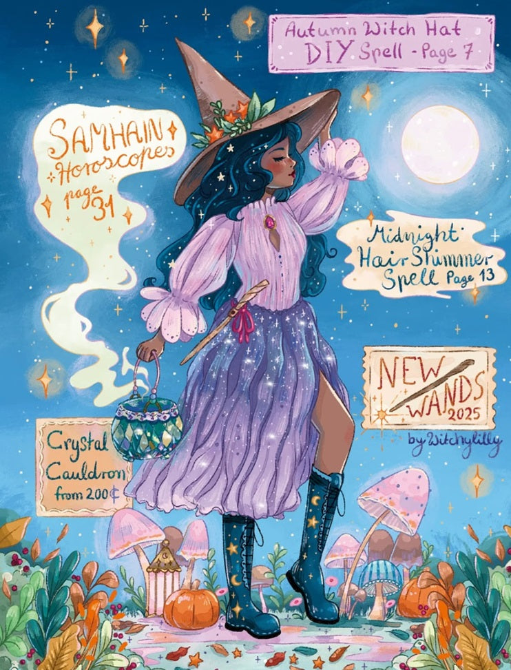 The Witch's Bookshelf by Sandra Tews, Puzzle Advent Calendar