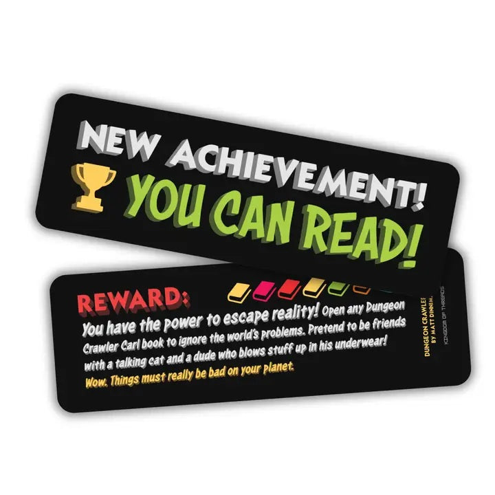 New Achievement You Can Read - Dungeon Crawler Carl, Bookmark