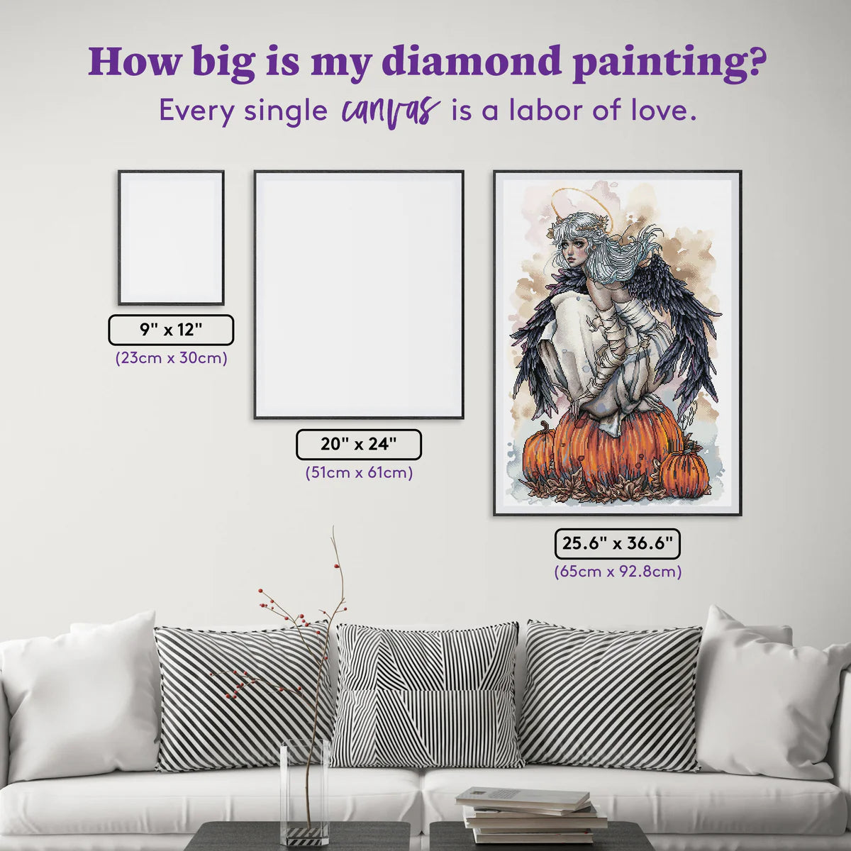 An Angel on Halloween by Enys Guerrero, Diamond Art Kit