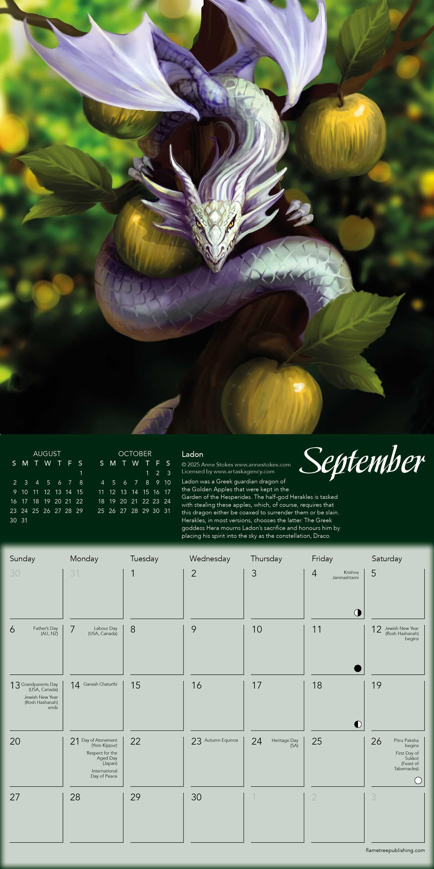 Anne Stokes: Dragon Legends of the World Mini Wall calendar 2026 (Art Calendar)