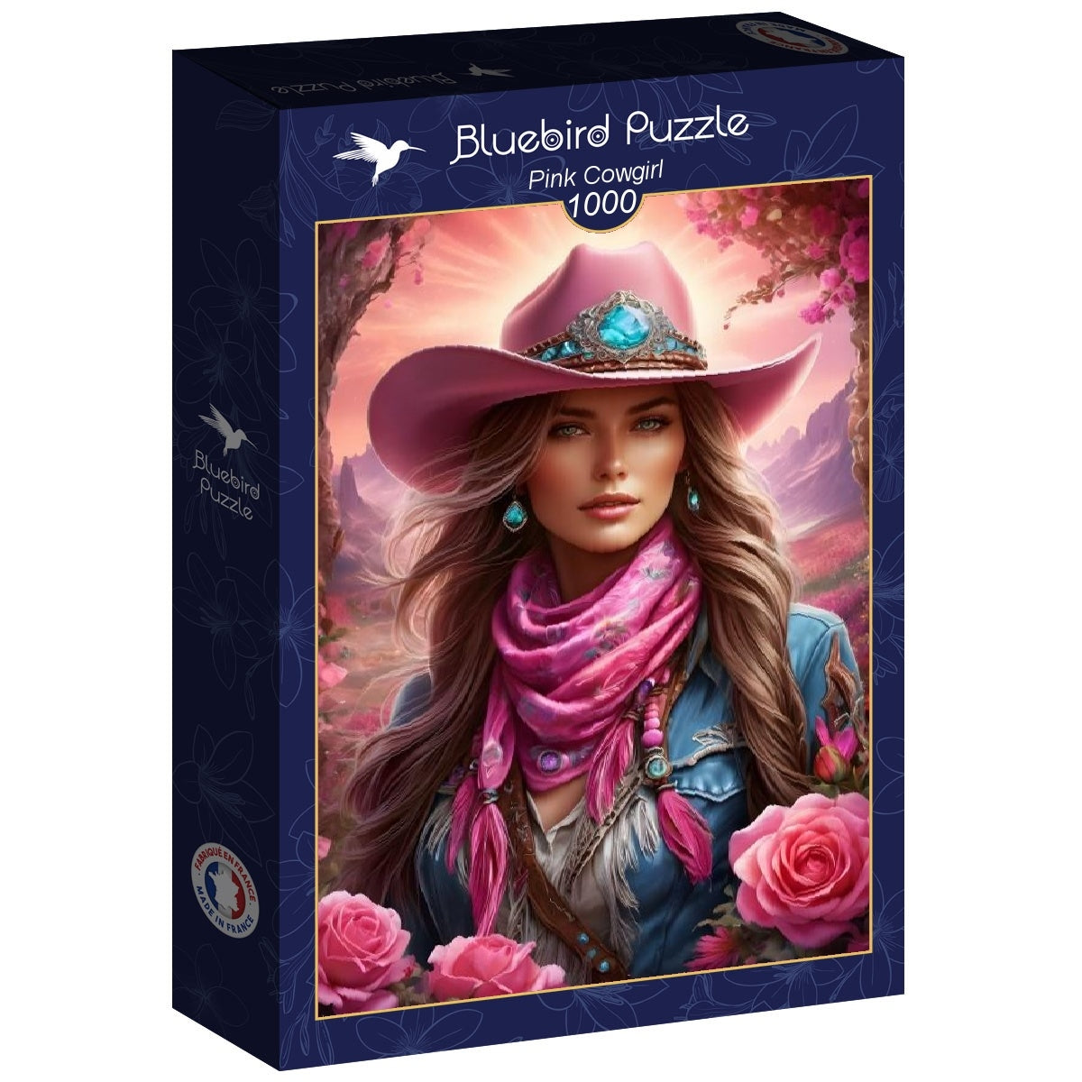 Pink Cowgirl from 123RF, 1000 Piece Puzzle