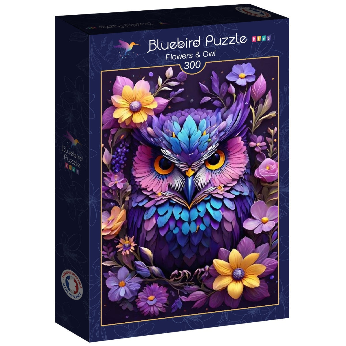 Flowers & Owl from 123RF, 300 Piece Puzzle