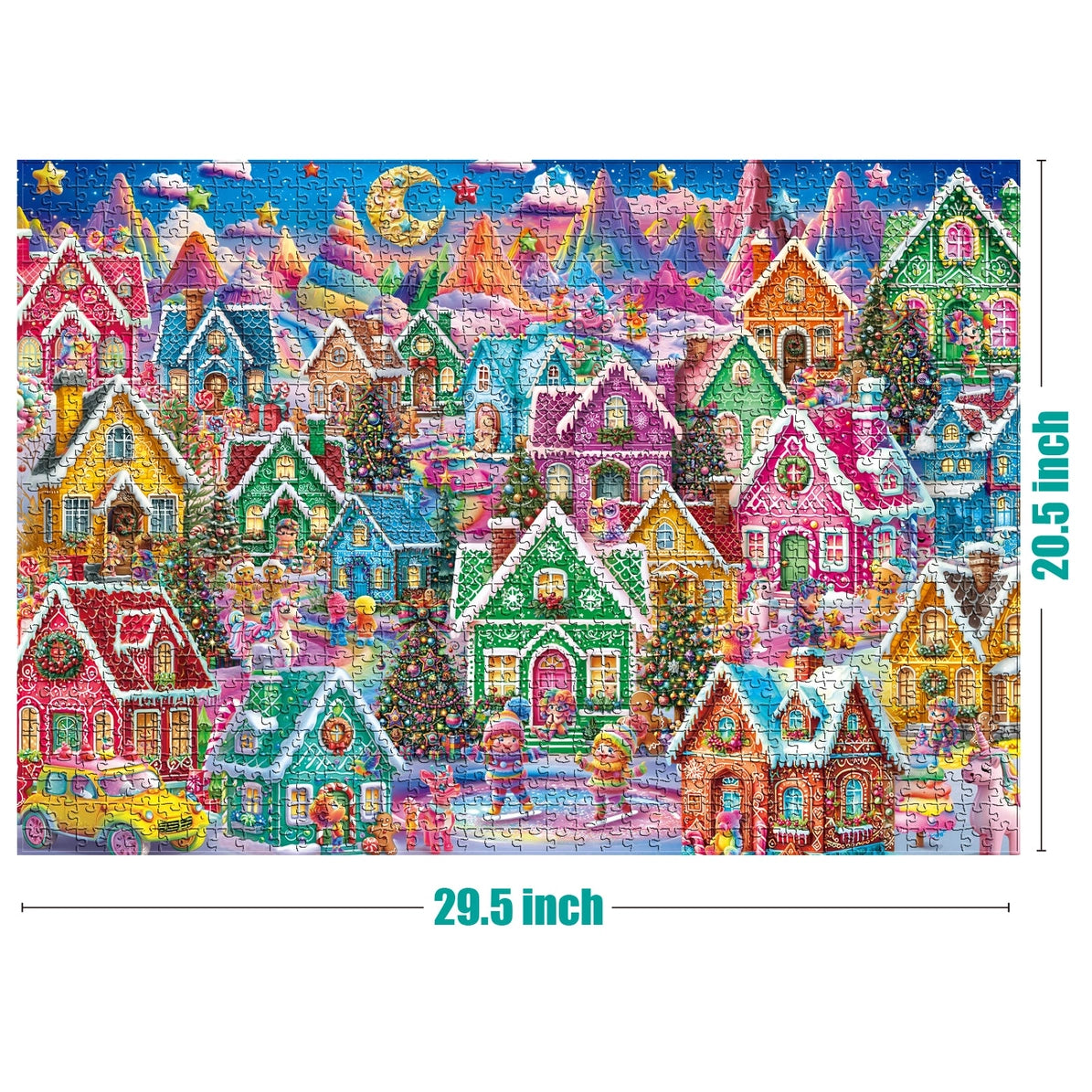 Gingerbread Village Holiday, 1000 Piece Puzzle