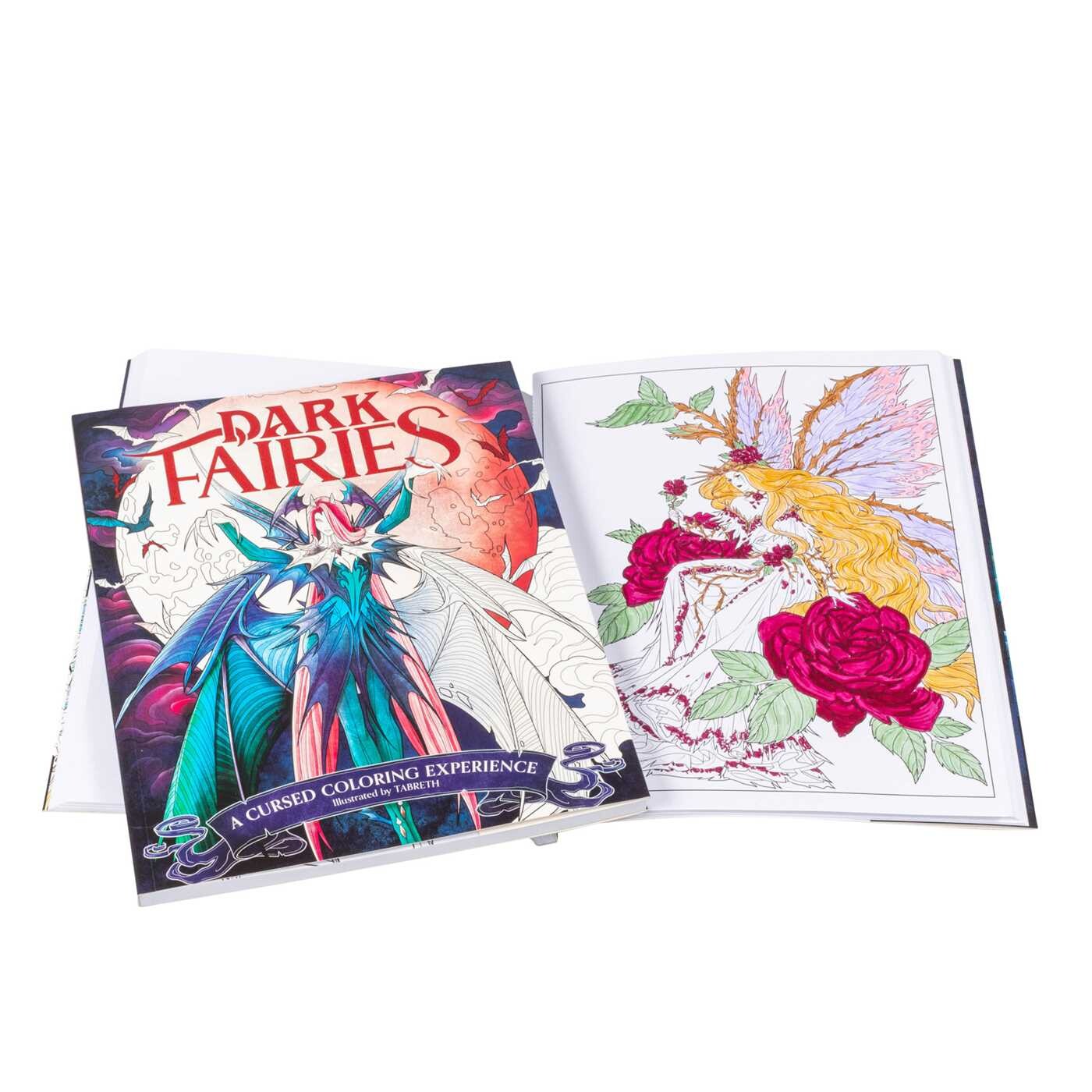 Dark Fairies Coloring A Cursed Coloring Experience Illustrated by Tabreth
