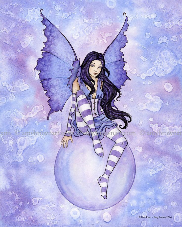 Bubble Rider by Amy Brown, Print