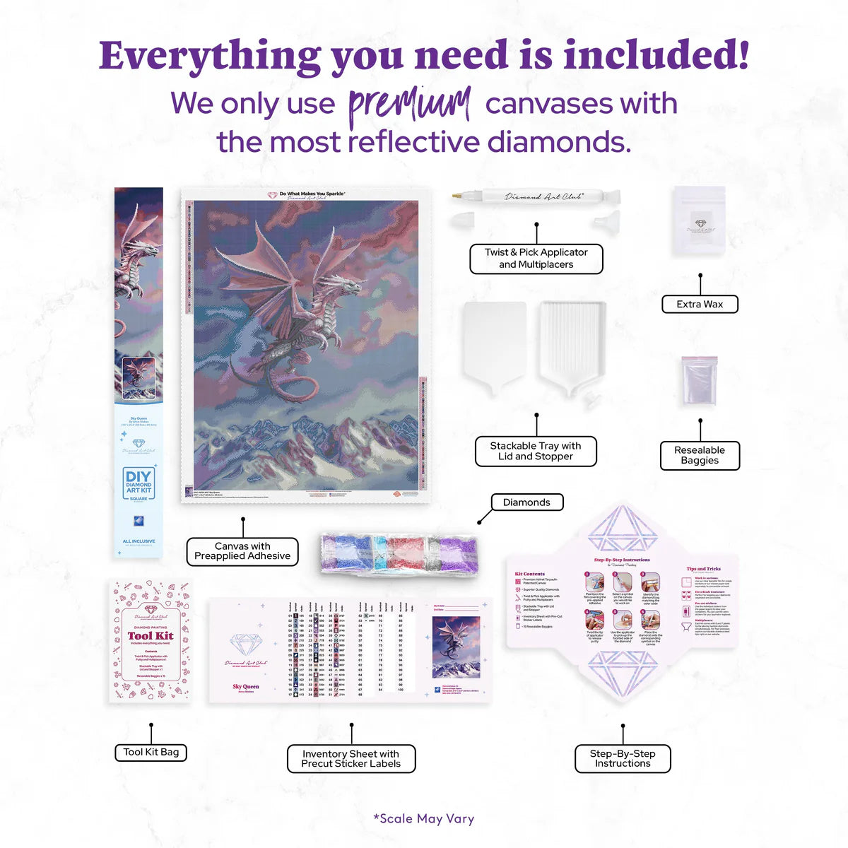 Sky Queen by Anne Stokes, Diamond Art Kit