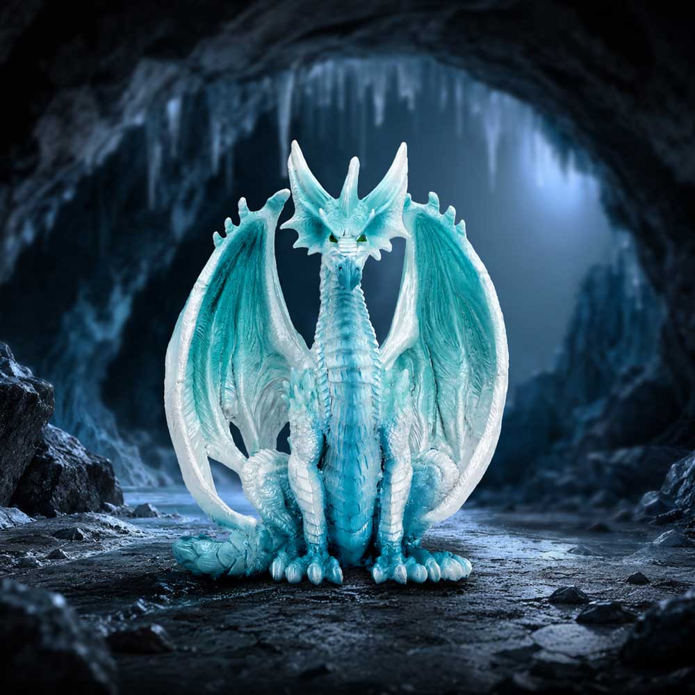 Blizzard - Sitting Ice Dragon, Figurine