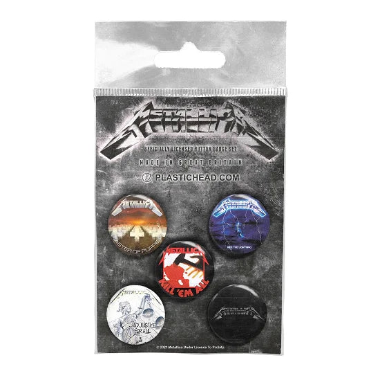 Metallica - Albums 1983 -1991 Button set
