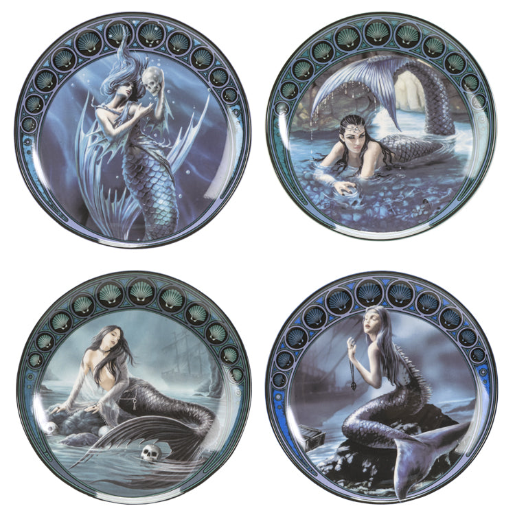 Sirens Dessert Plate set by Anne Stokes