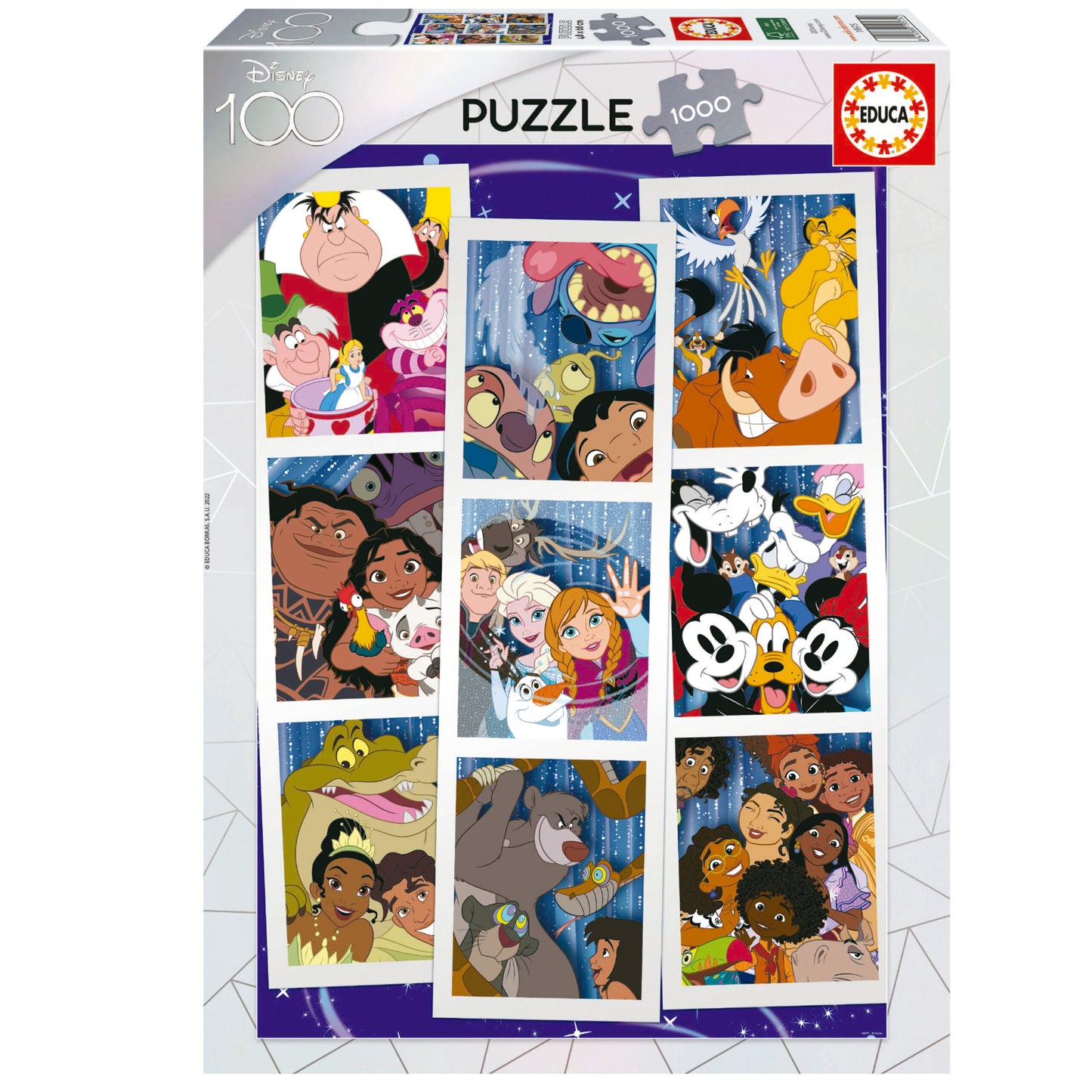 Disney 100 Years Film Collage, 1000 Piece Puzzle