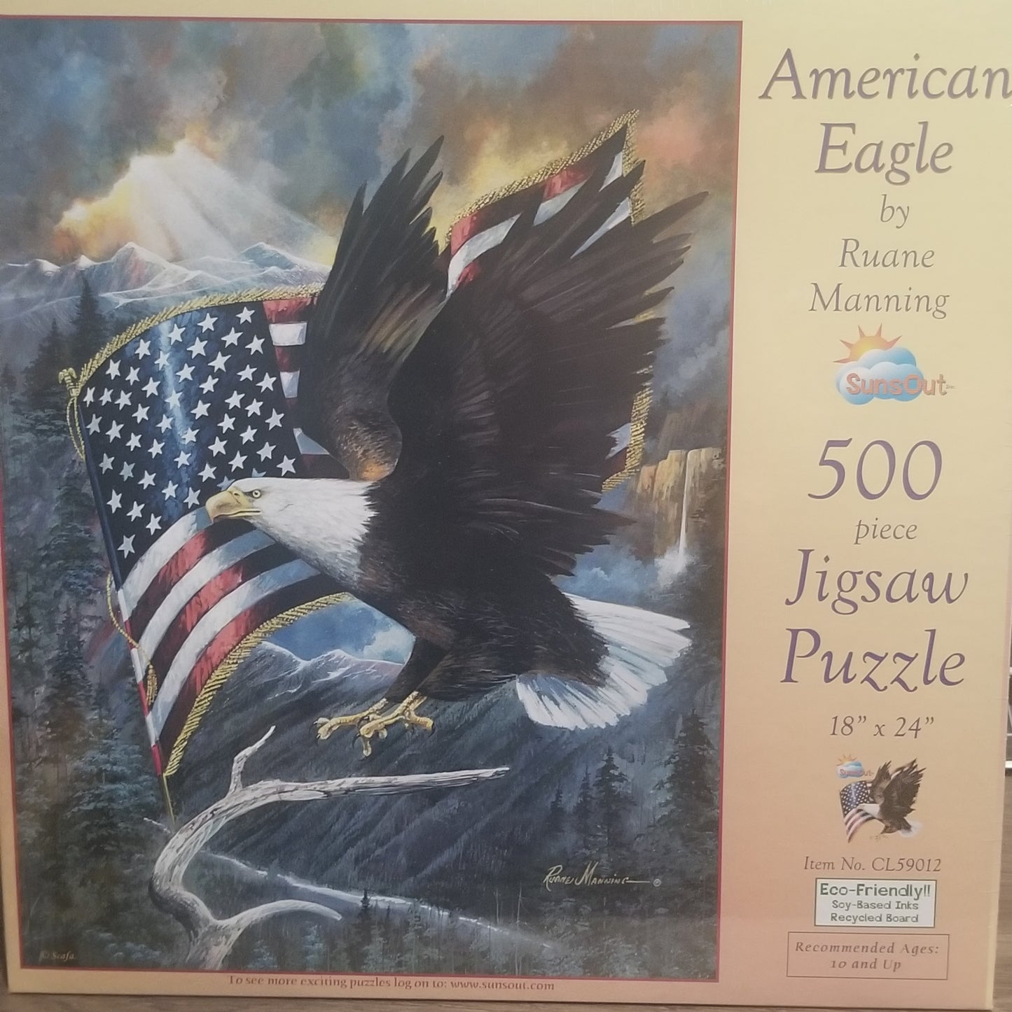 American Eagle by Ruane Manning, 500 Piece Puzzle