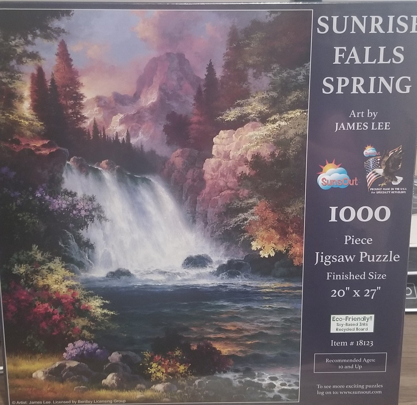 Sunrise Falls Spring by James Lee, 1000 Piece Puzzle