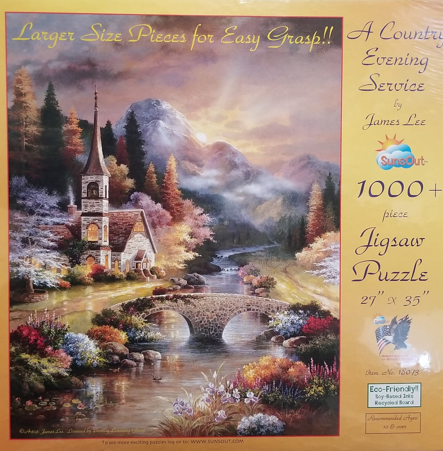 A Country Evening Service by James Lee, 1000 Piece Puzzle