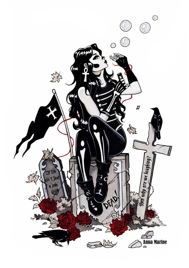 Dead by Anna Marine, Postcard Print