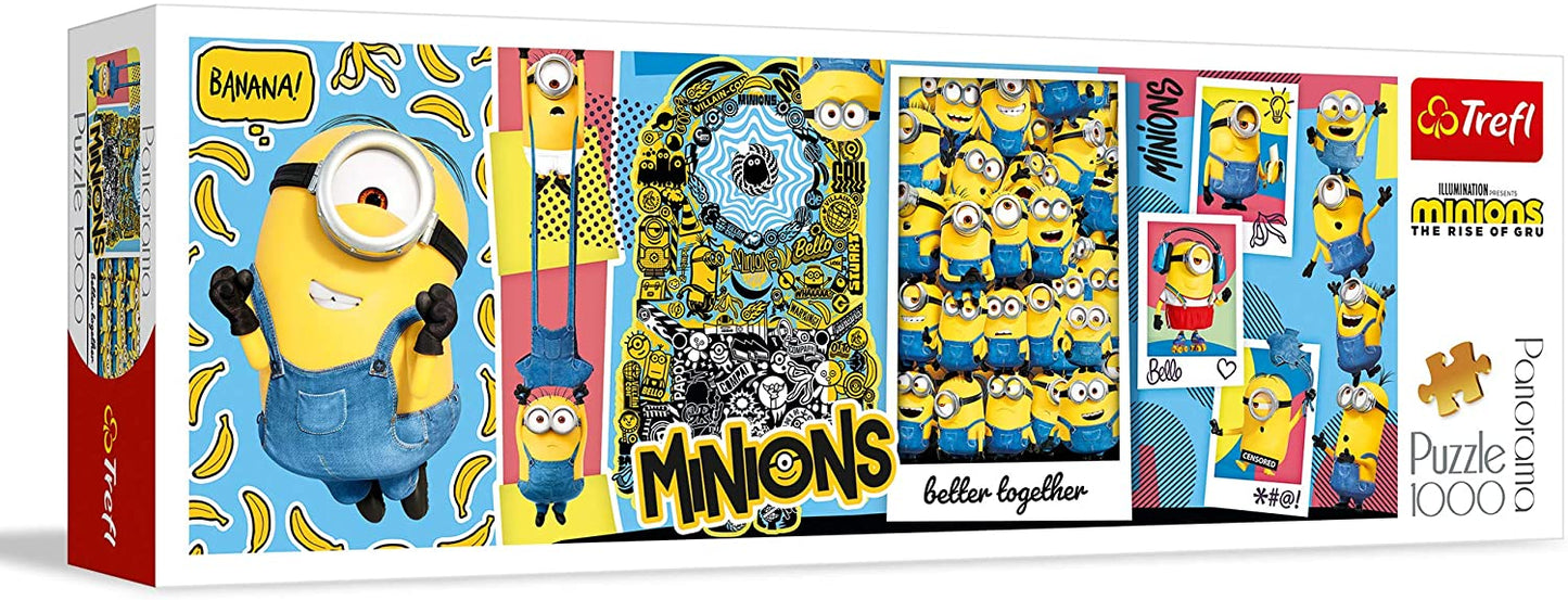 Minions by Universal, 1000 Piece Panorama Puzzle