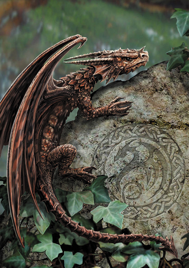 Spiny Woodland Hopper by Anne Stokes, Greeting Card