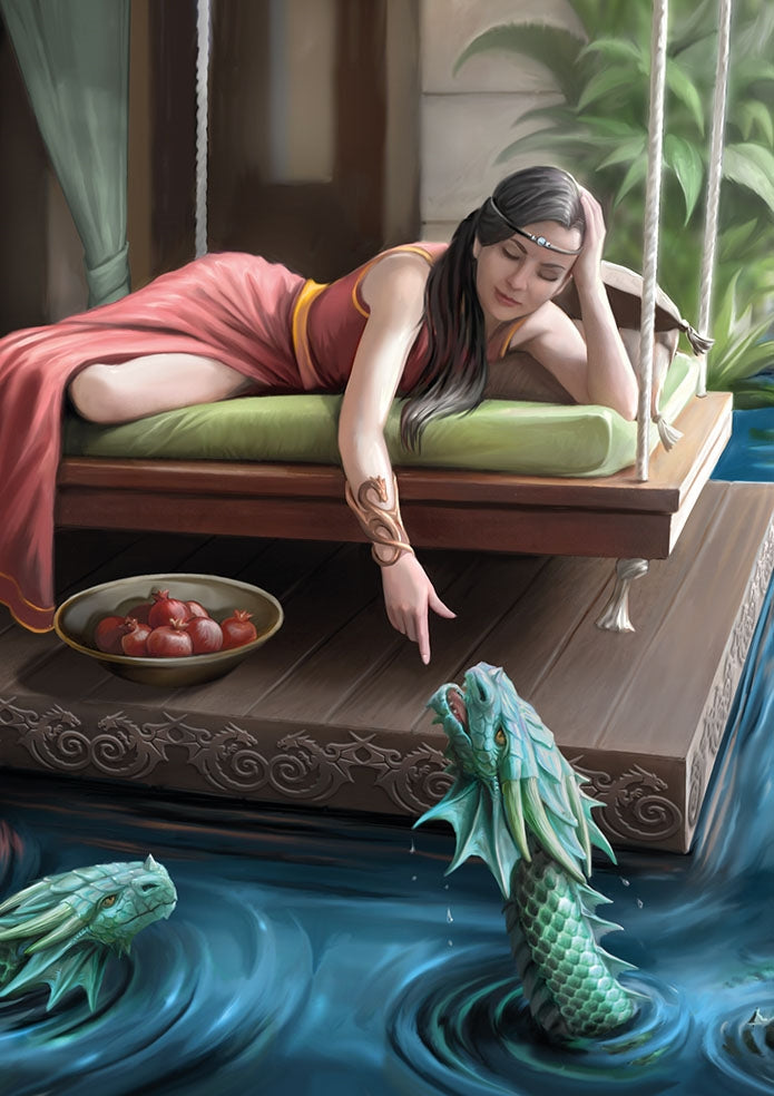 Royal Court by Anne Stokes, Greeting Card