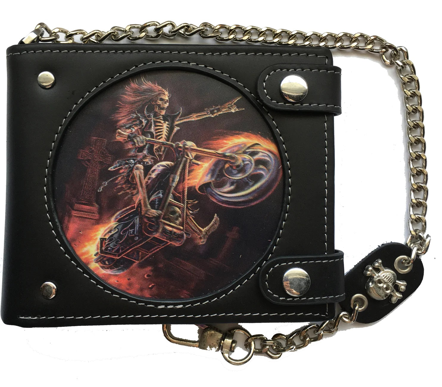 Hell Ride - Skull Wallet Chain - Black