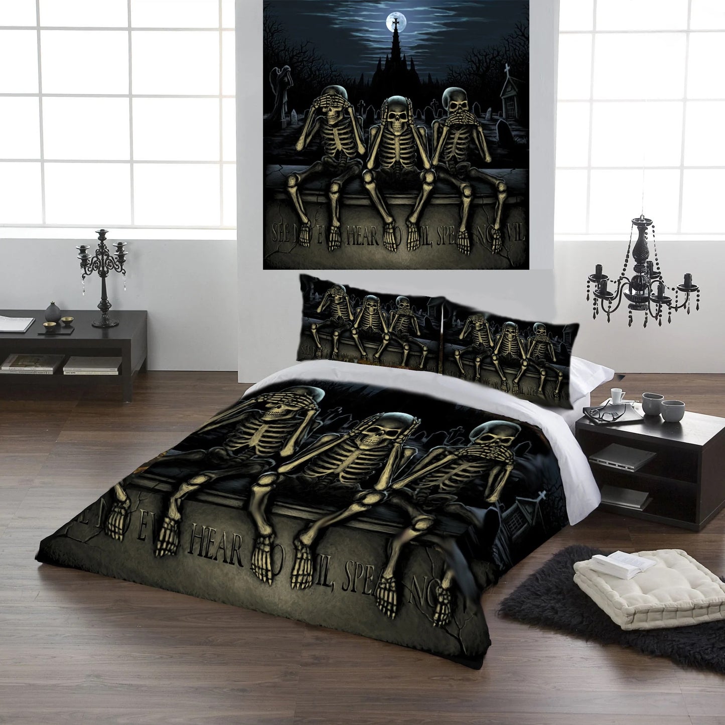 No Evil by Alchemy Gothic, Duvet Set