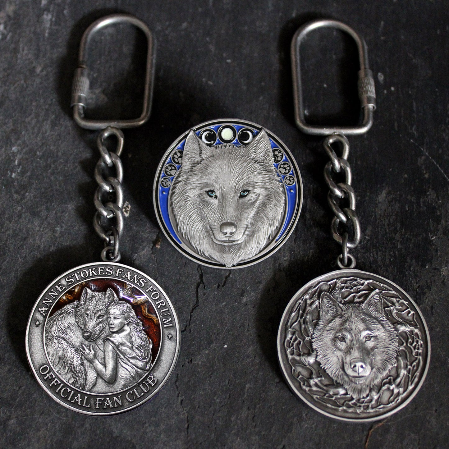 The Anne Stokes Fan Forum Key Chain and Pin set (Soul Bond set)