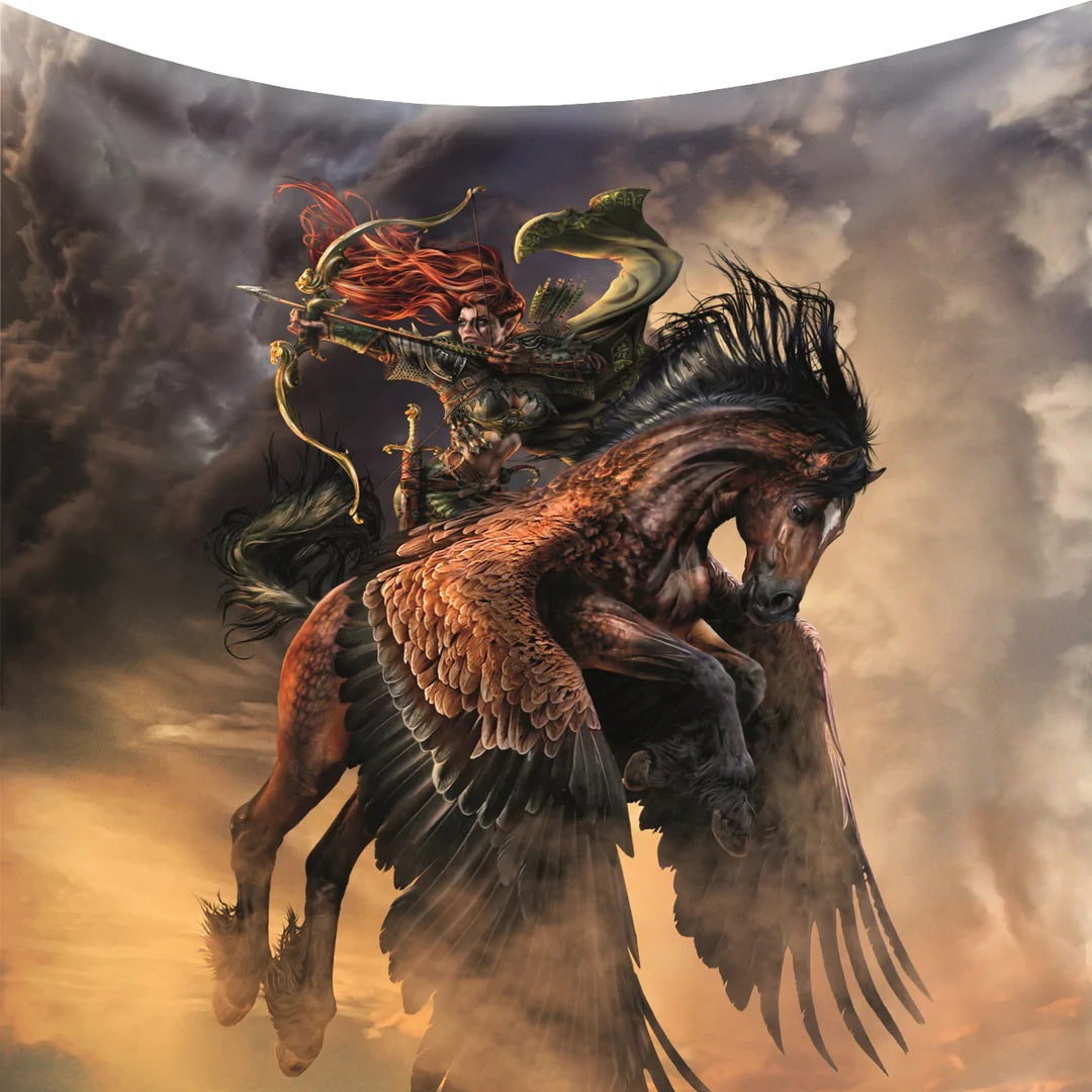 Pegasus Archer by Rajko Zigic, Fleece Blanket