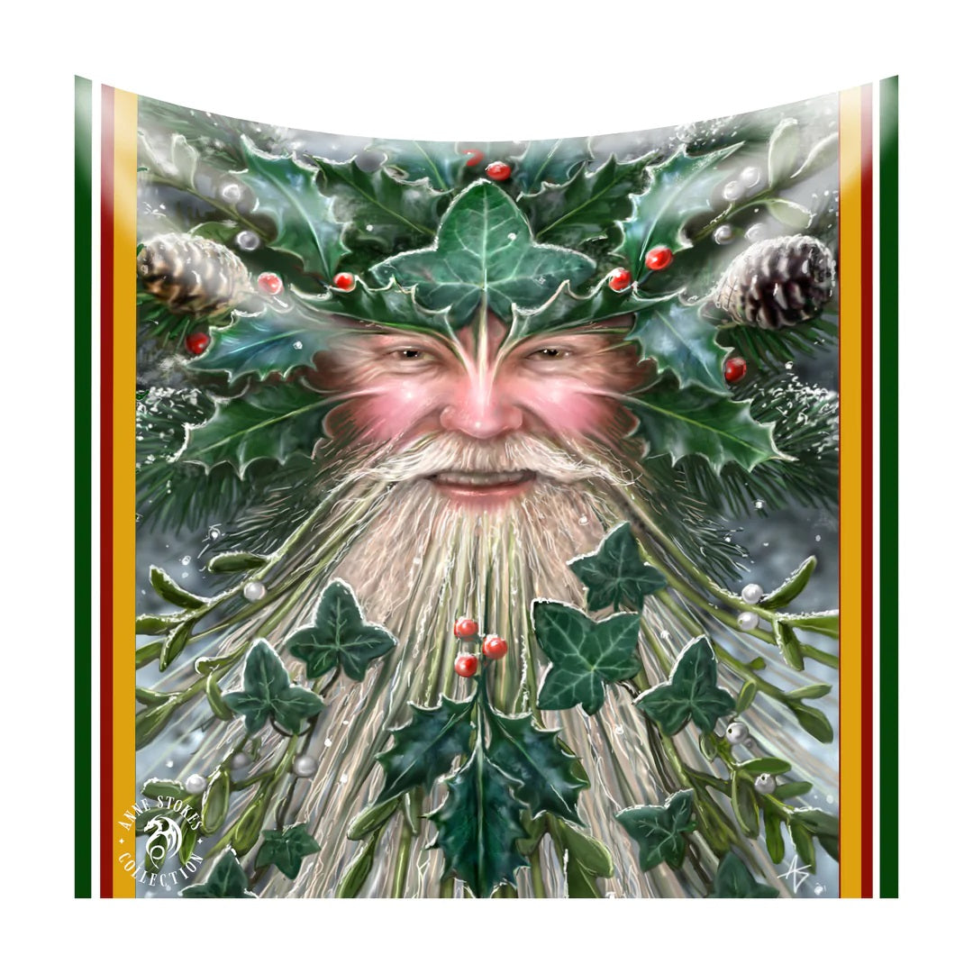 Spirit of Yule by Anne Stokes- Fleece Blanket