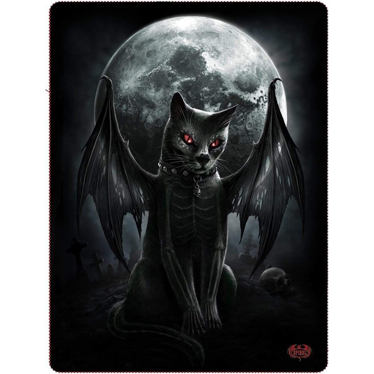 VAMP CAT - Fleece Blanket with Double Sided Print