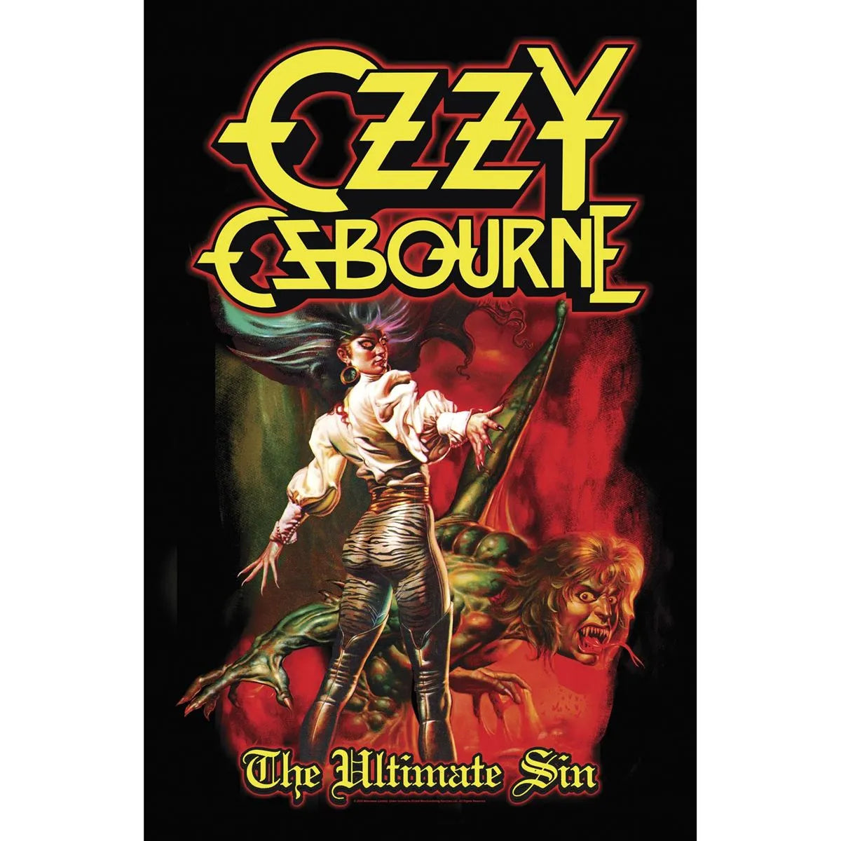Ozzy Osborne - Ultimate Sin, Texture Poster