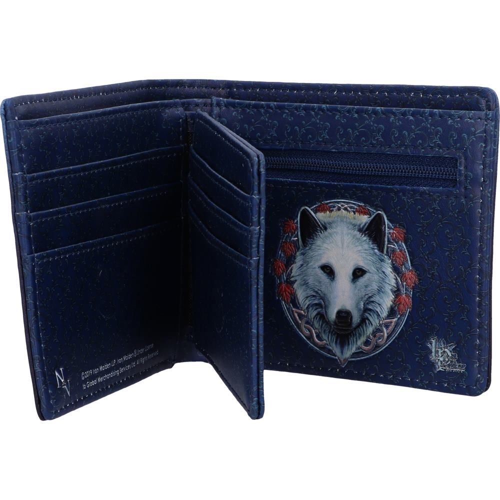Lisa Parker Guardian of the Fall White Autumn Wolf Wallet