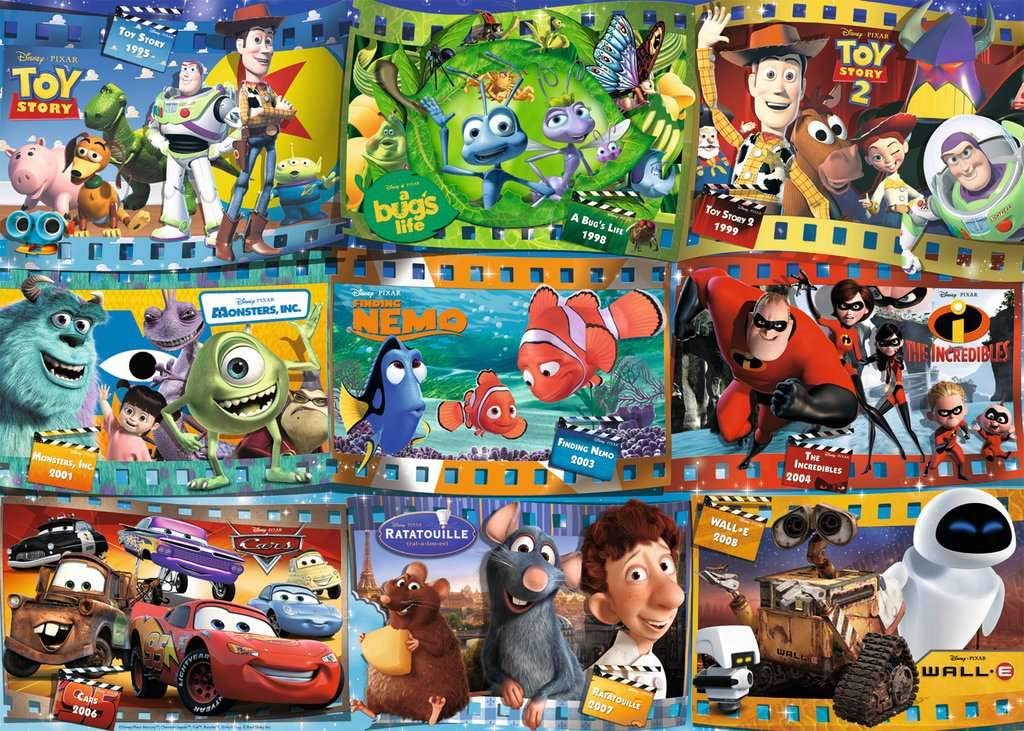 Disney Pixar Collage, 1000 Piece Jigsaw Puzzle – FairyPuzzled