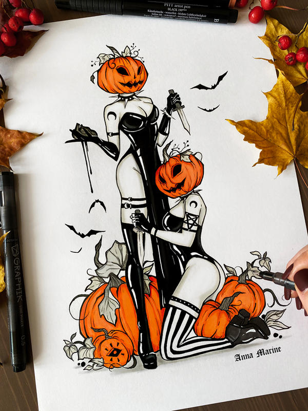 Sacrifice by Anna Marine, Signed Print