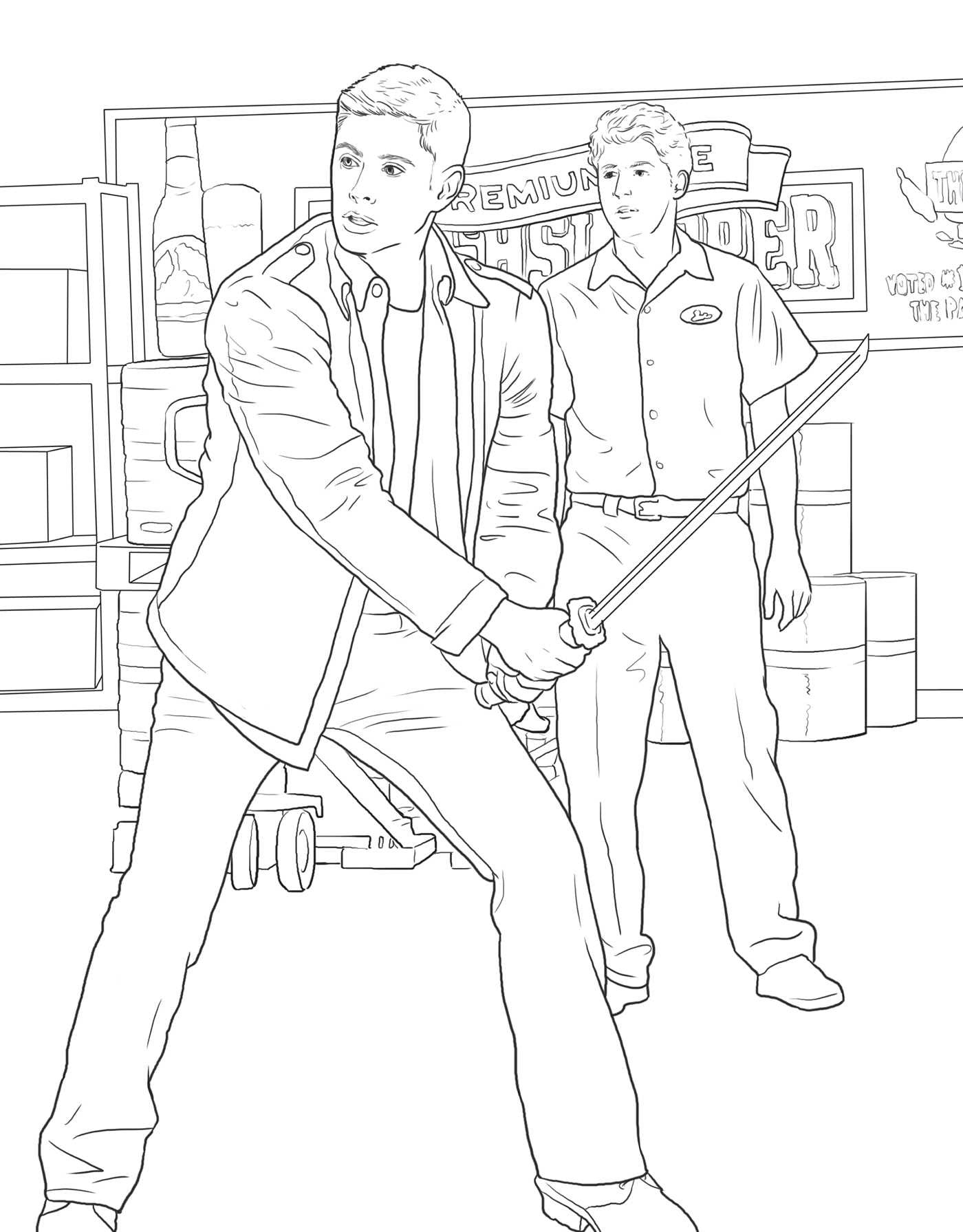 The Official Supernatural Coloring Book: Monsters, Demons, and Spirits
