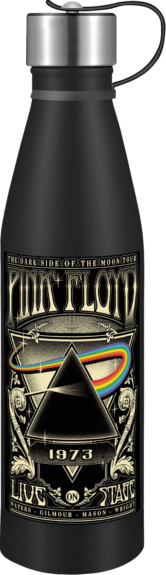 Pink Floyd Dark Side Of The Moon Concert Poster Stainless Steel Pin Bottle (17oz)