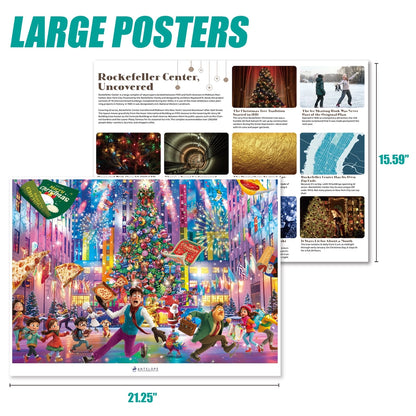Christmas At Rockefeller Holiday Winter Scene, 1000 Piece Puzzle