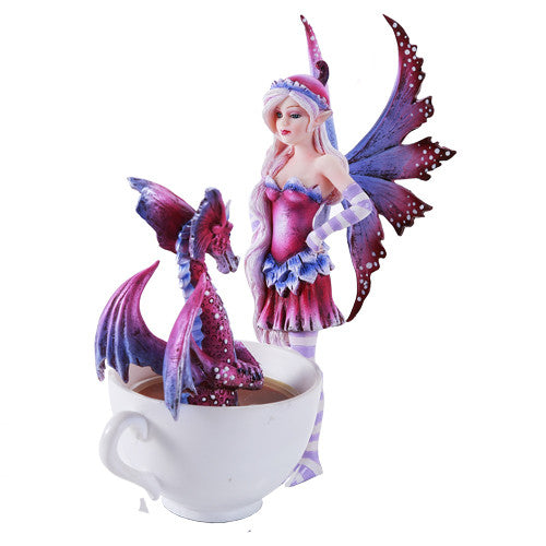Cup Fairy with Dragon by Amy Brown, Figurine