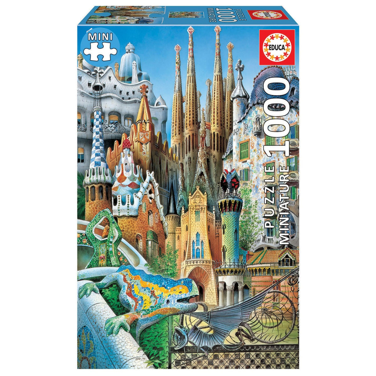 Gaudí collage, The World's Smallest 1000-Piece Puzzle for Adults