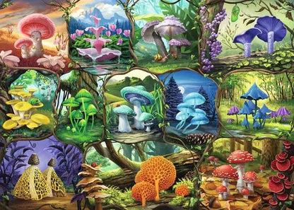 Beautiful Mushrooms by Nathanael Mortensen, 1000 Piece Puzzle
