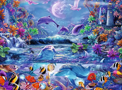 Moonlit Magic by Steve Sundram, 500 Piece Glow in the Dark Puzzle