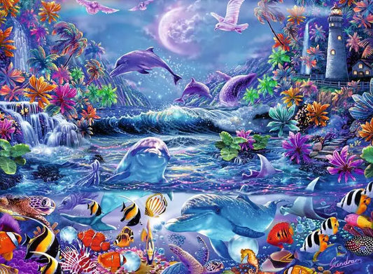 Moonlit Magic by Steve Sundram, 500 Piece Glow in the Dark Puzzle