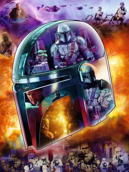 Star Wars - The Mandalorian - Helmet, 770 Piece Puzzle