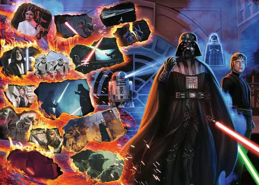 Disney Villainous - Star Wars - Darth Vader, 1000 Piece Puzzle and Fig