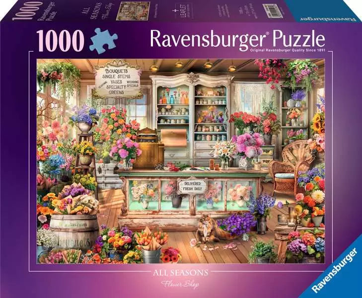 All Seasons Flower Shop by Lars Stewart, 1000 Piece Puzzle