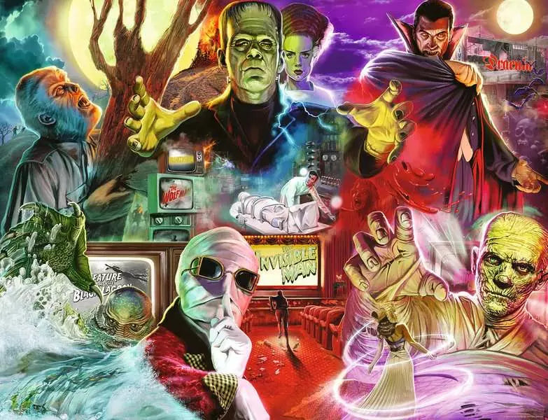 Universal Monsters, 2000 Piece Puzzle