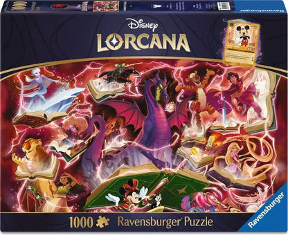 Disney Lorcana Glimmers of the Realm: Ruby, 1000 Piece Puzzle