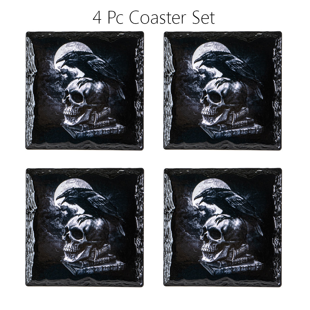 POES RAVEN by Alchemy, Coasters set of 4