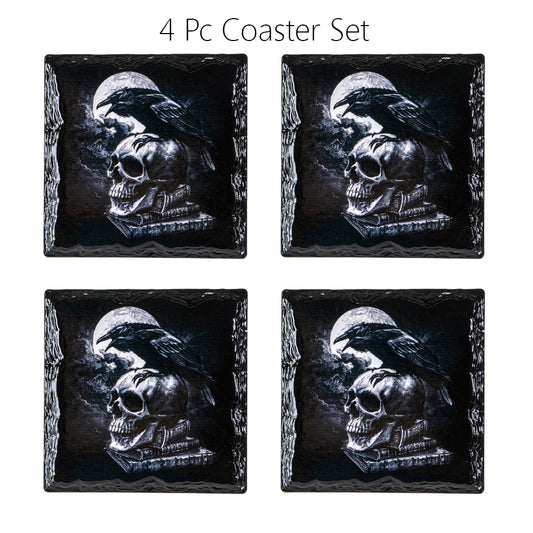 POES RAVEN by Alchemy, Coasters set of 4