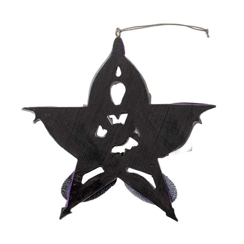 Pentagram Dragon Ornament by Anne Stokes